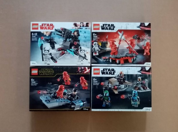 Bontatlan Star Wars LEGO 75197 + 75225 + 75266 + 75267 harci utánvét