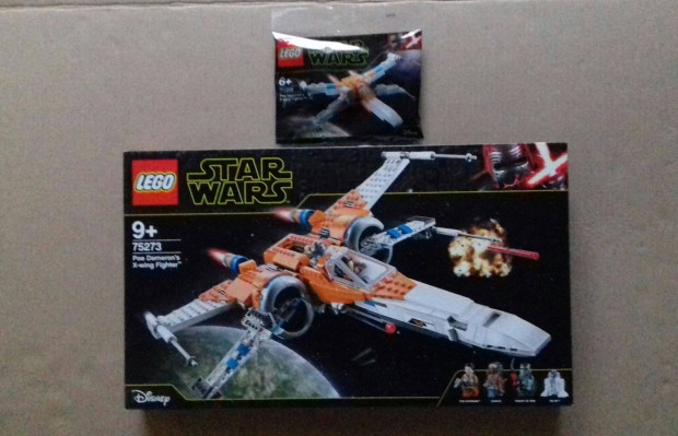 Bontatlan Star Wars LEGO 75273 Poe X-szrnyja + 30386 zacsks Foxrba