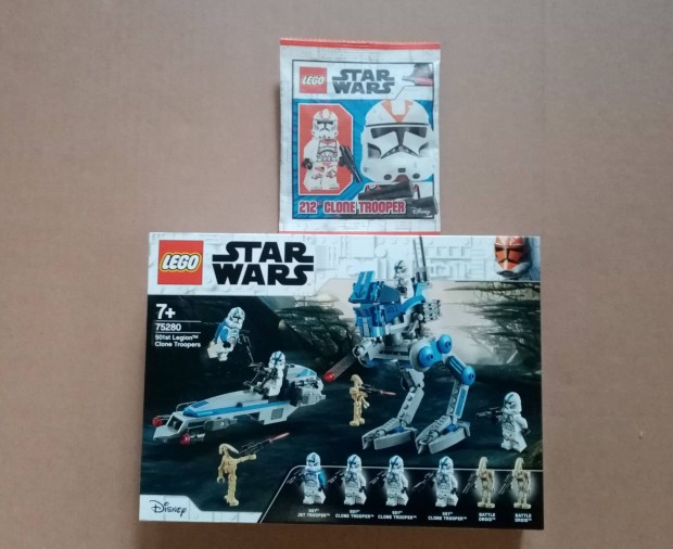 Bontatlan Star Wars LEGO 75280 501 Clone + 212th Clone Trooper Foxrba