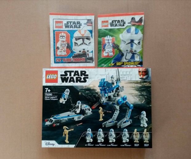 Bontatlan Star Wars LEGO 75280 Lgis + 2 Clone Trooper minifigura Fox