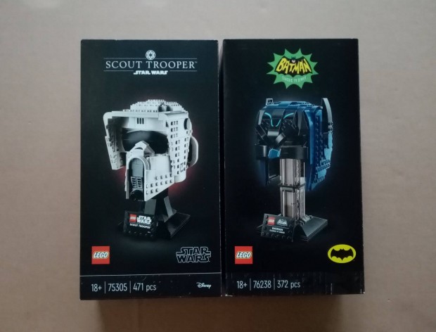 Bontatlan Star Wars LEGO 75305 Scout Helmet + 75238 Batman Fox.az rba