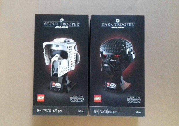 Bontatlan Star Wars LEGO 75305 Scout + 75343 Dark Trooper sisak utnv