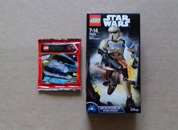 Bontatlan Star Wars LEGO 75523 Scarifi + TIE Striker 75154 mini utnv