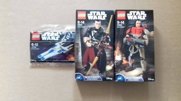 Bontatlan Star Wars LEGO 75524 Chirrut + 75525 Baze + 30496 U-W utnv