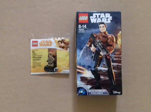 Bontatlan Star Wars LEGO 75535 Han Solo + 40300 Solo minifigura Foxr