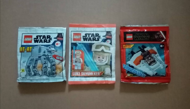 Bontatlan Star Wars LEGO AT-AT Luke Skywalker minifigura + Snowspeeder