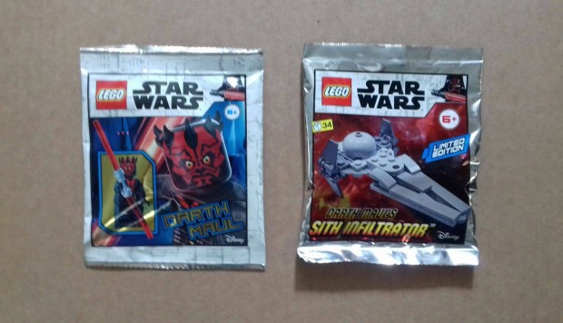 Bontatlan Star Wars LEGO Darth Maul + Sith Infiltrator 75383 mini pt