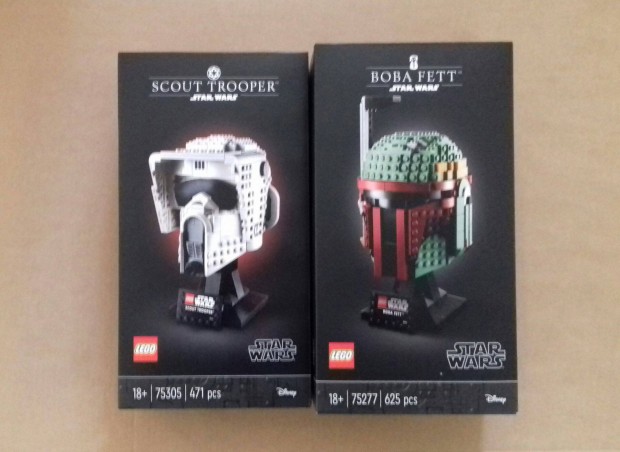 Bontatlan Star Wars LEGO Helmet 75277 Boba Fett + 75305 Sisak Fox.rba