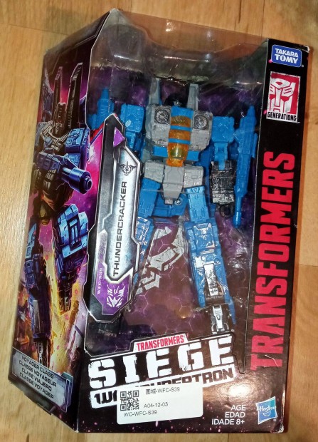 Bontatlan Transformers WFC Siege Thundercracker figura