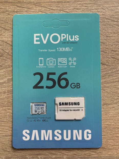 Bontatlan! Samsung Evo Plus Blue 256GB microsdxc memriakrtya