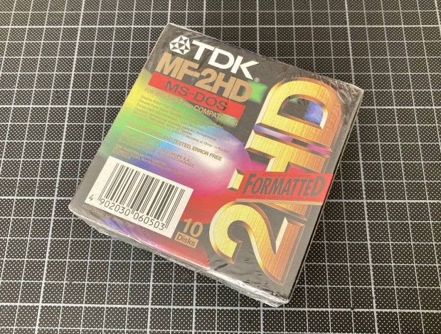 Bontatlan csomagols TDK MF-2HD 10-es pakk floppy disc