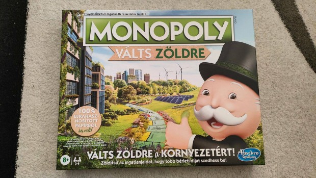 Bontatlan csomagols - Hasbro Monopoly Vlts zldre - Go Green trsas