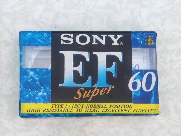 Bontatlan fóliás Sony EF60 super magnókazetta