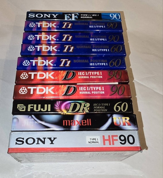 Bontatlan kazetta csomag(Sony/TDK/Fuji/Maxell)