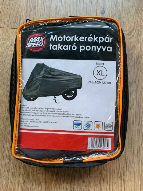 Bontatlan motorkerkpr takar ponyva XL mretben (246x105x127cm)