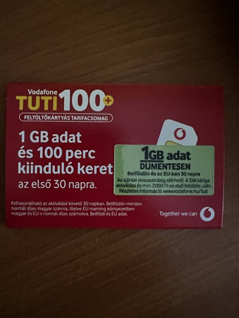 Bontatlan vodafone SIM krtya 