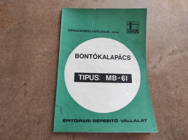 Bontkalapcs MB-61 alkatrszkatalgus