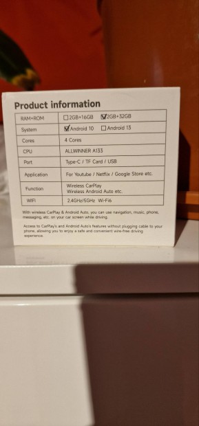 Booster vezetk nlkli android Carply.
