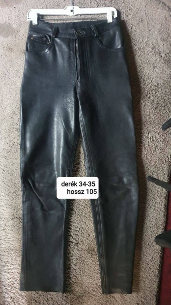 Bőr nadrág derék 34-35 cm