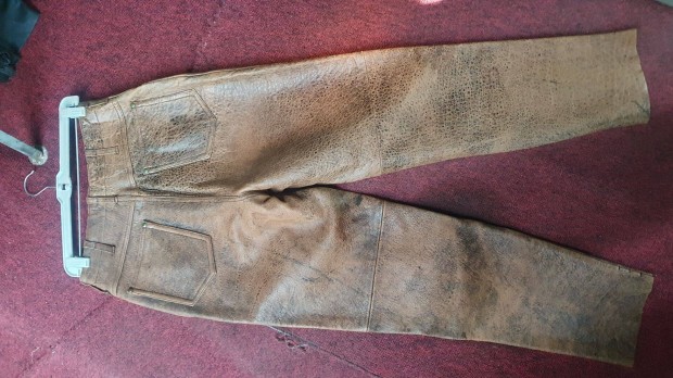 Bőr nadrág derék 36-37 cm