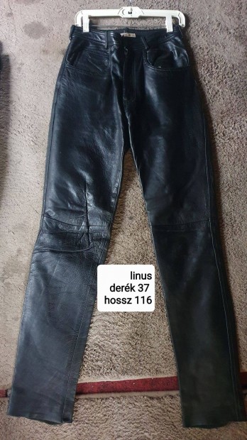 Bőr nadrág derék 37cm