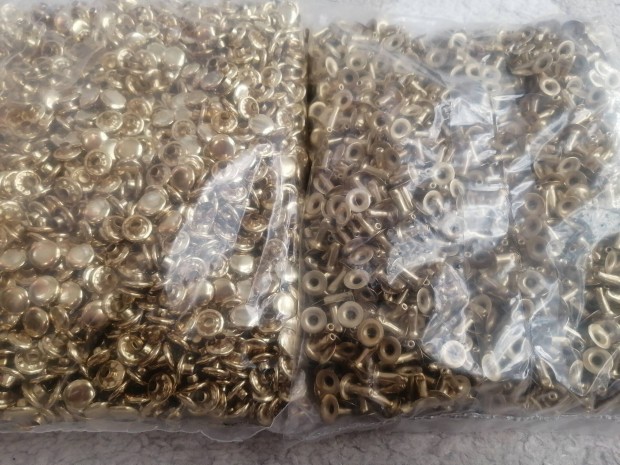 Bőr szegecs arany 1000/1000db