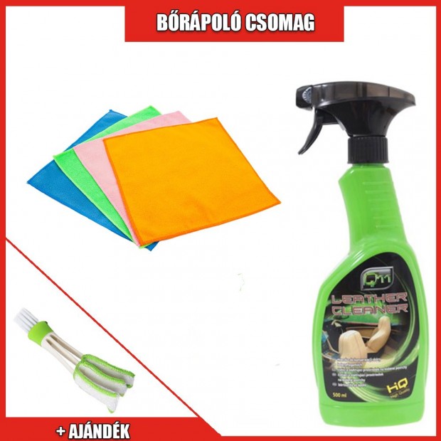 Bőrápoló spray és mikroszálas kendő csomag