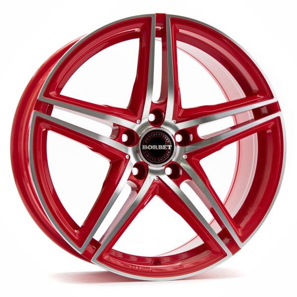 Borbet 5X120 9.5X19 ET35 72.6 XRT-9519_red polished j alufelni