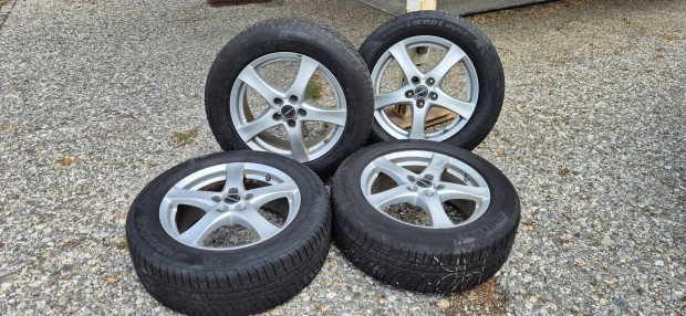Borbet 5×114,3 alufelnik 225/60 R17 Continental Téligumikkal