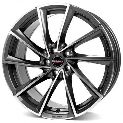 Borbet Borbet VTX grafit polírozott 8X18 5X112 ET44 CB57,1 | alufelni