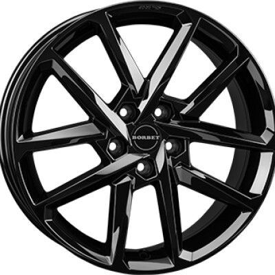 Borbet N Fényes fekete 7X17 4X108 ET47 CB63,4 | alufelni |
