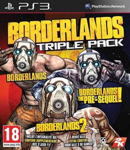 Borderlands Triple Pack (18) 2Disc PS3 jtk