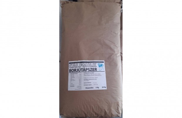 Borjtejpor tejpor tejptltpszer 20kg/zs kiszlltssal! Calfmilk