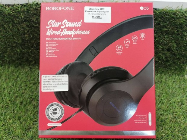 Borofone B05 Vezetkes Headset