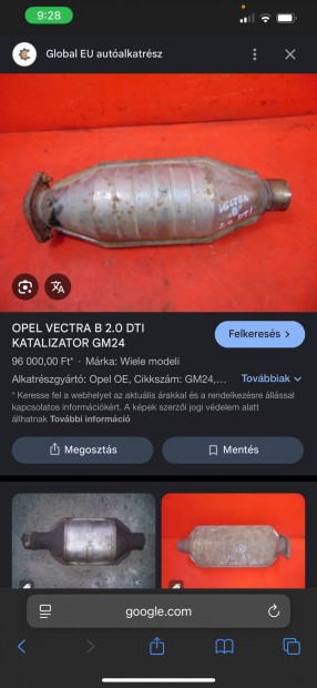 Bosal b vectra dti  katalizator