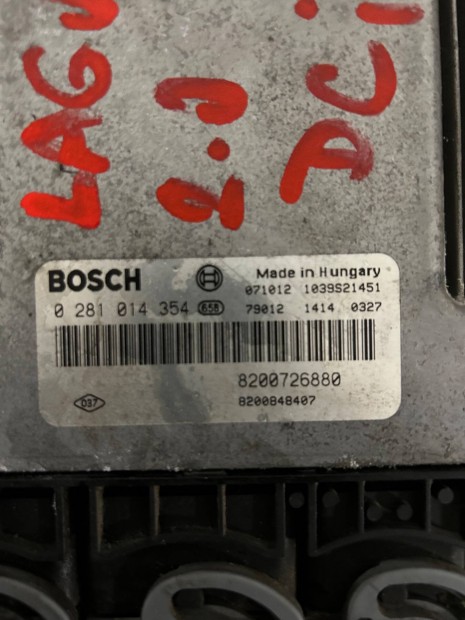 Bosch 0281014354 8200726880 Motorvezerl 2.0 Dci