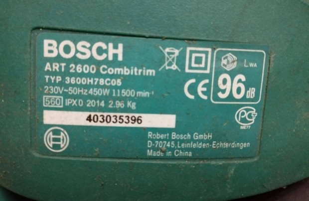 Bosch ART26 Combitrim fkasza