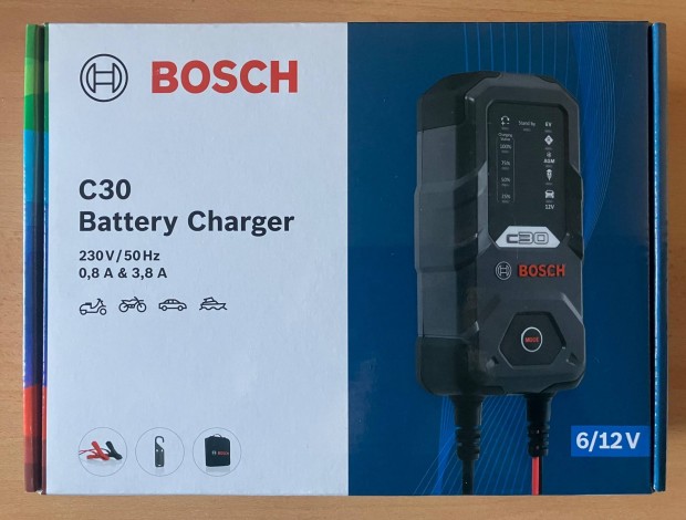 Bosch C30 6V/12V akkumul�tort�lt�