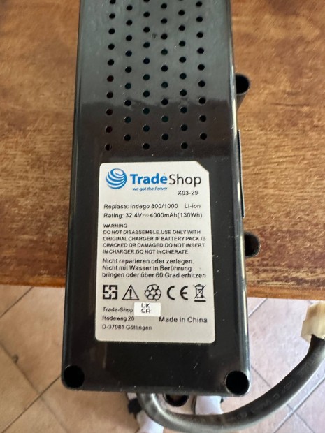 Bosch Indego 1000 akku új