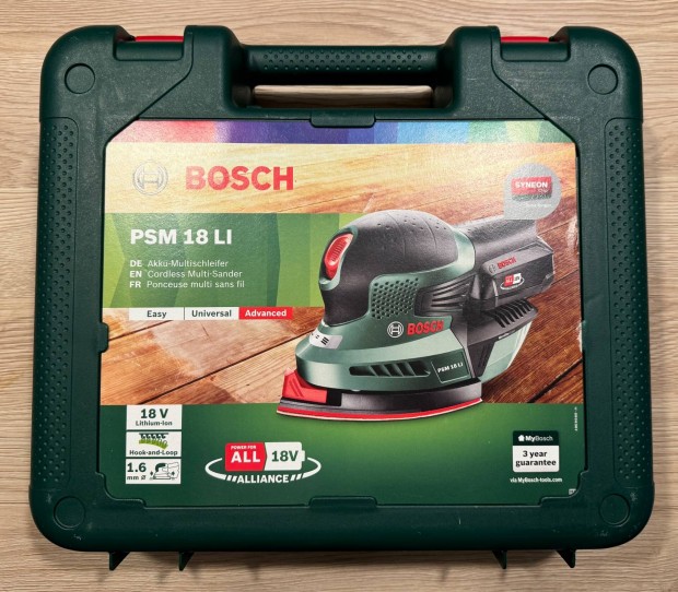 Bosch PSM 18 LI csiszolgp doboz