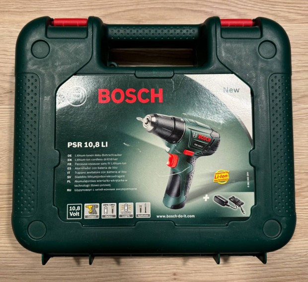 Bosch PSR 10,8 LI akkus fr doboz