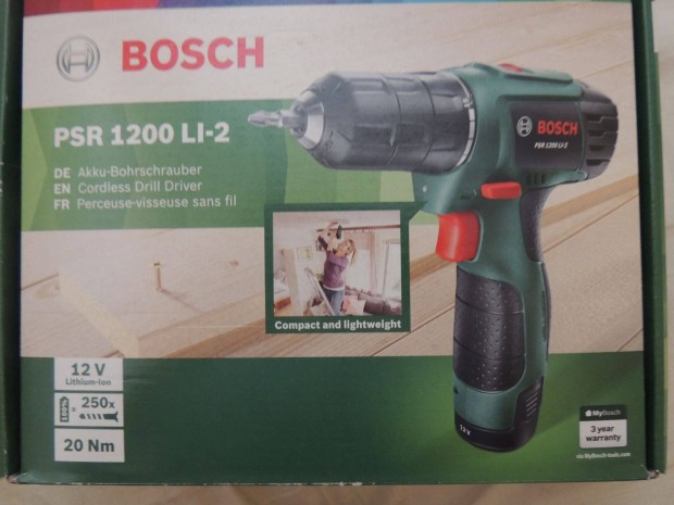 Bosch PSR 1200 LI-2 Akkumultoros Furgp j