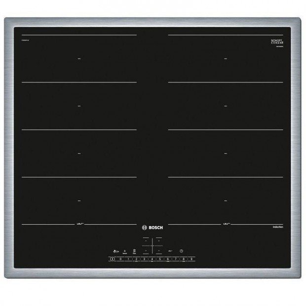 Bosch Pxx645FC1E beépíthető indukciós főzőlap, 4 zónával, 7400W