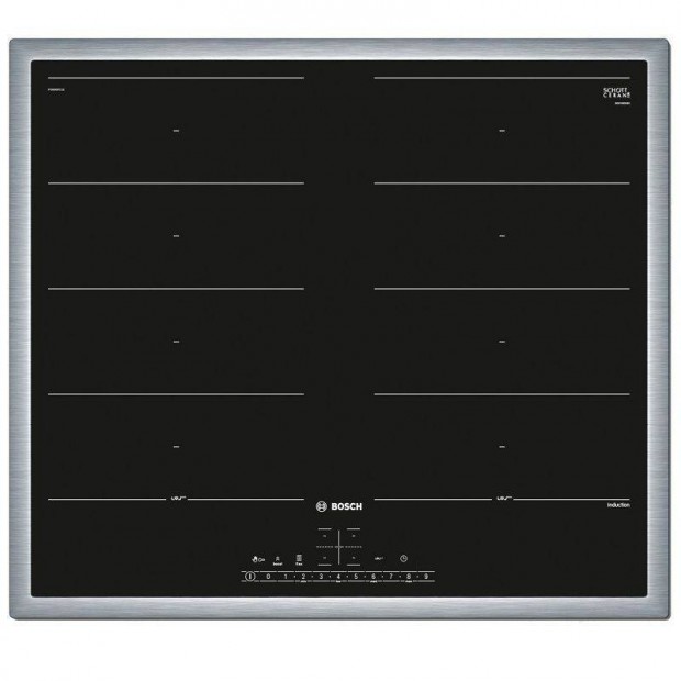 Bosch Pxx645FC1E beépíthető indukciós főzőlap, 4 zónával, 7400W,