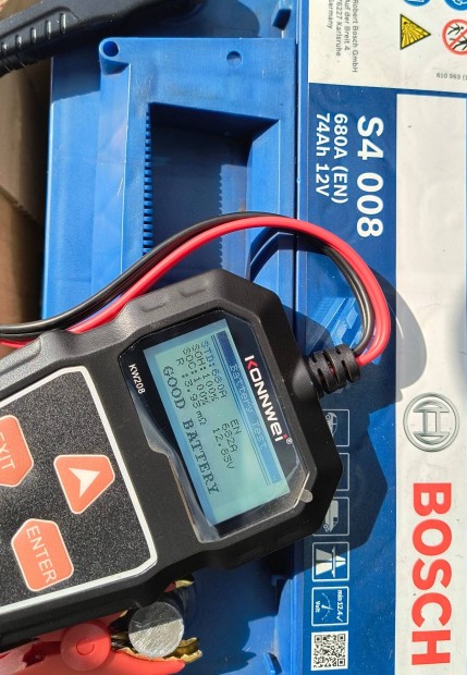 Bosch S4 008, 12V 74Ah 680A jobb+ akkumul�tor elad�!