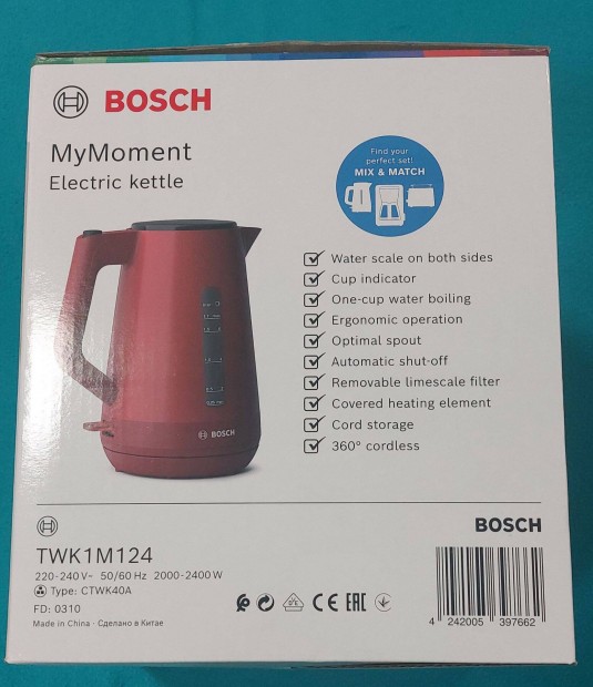 Bosch TWK1M124 vzforral