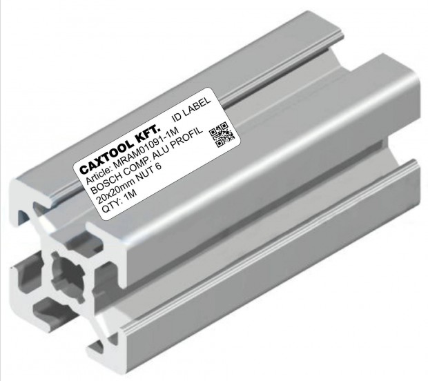 Bosch kompatibilis aluminium profil 20x20