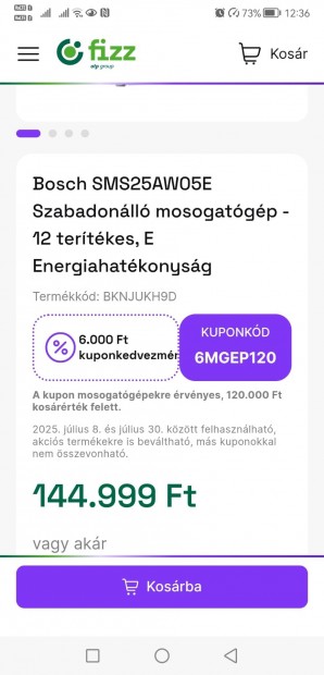 Bosch mosogatgp j, flron. 