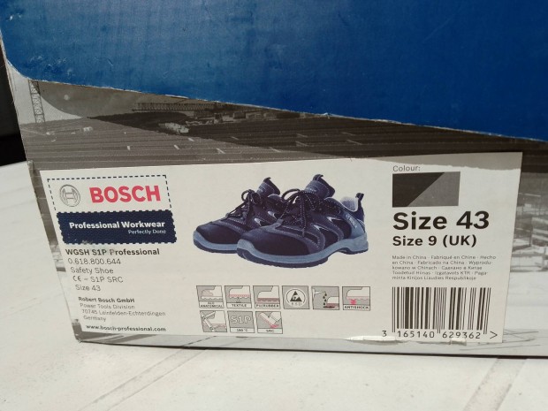 Bosch professional munkavédelmi cipő bakancs 43