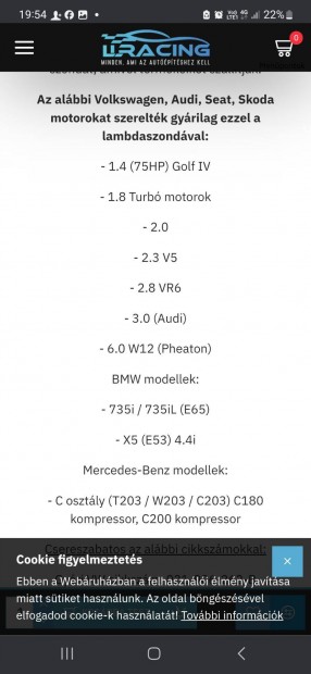 Bosch szelessv lambdaszonda negyedron